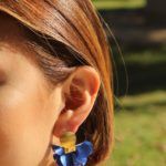 Aro flor colgante 15mm