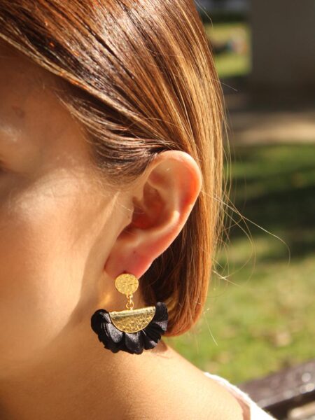 Aros colgante con textura